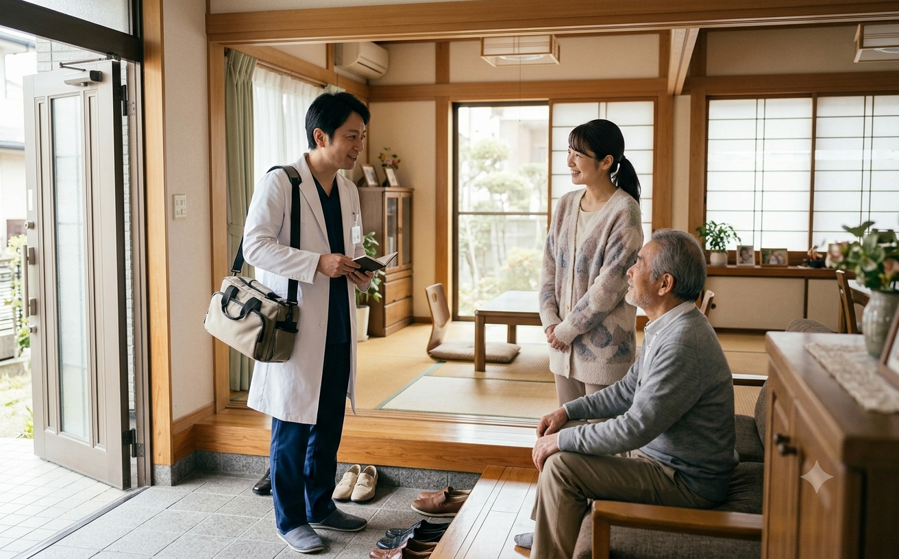 ご自宅を訪問する医師